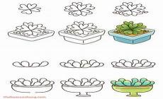 带花盆的花怎么画简笔画